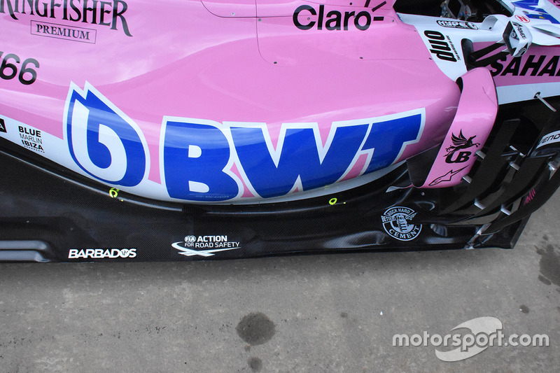 Des capteurs sur la Force India VJM11