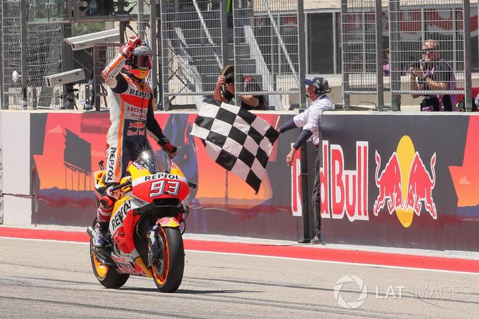El ganador de la carrera Marc Marquez, Repsol Honda Team
