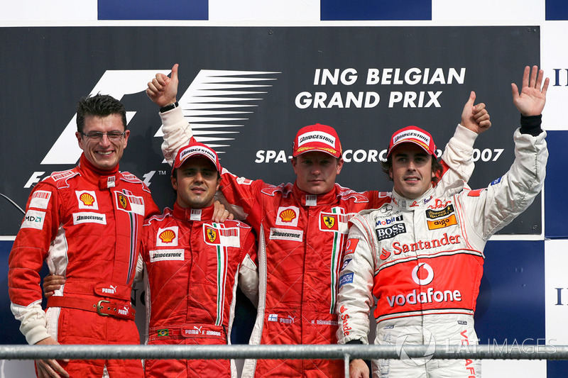 2007: 1. Кими Райкконен, 2. Фелипе Масса, 3. Фернандо Алонсо