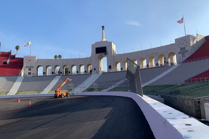 Los Angeles Memorial Coliseum track