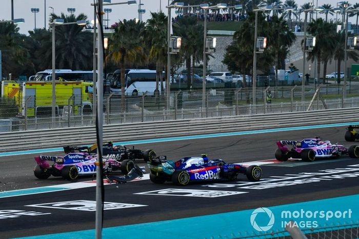 Sergio Pérez, Racing Point RP19, Pierre Gasly, Toro Rosso STR14 Y Lance Stroll, Racing Point RP19