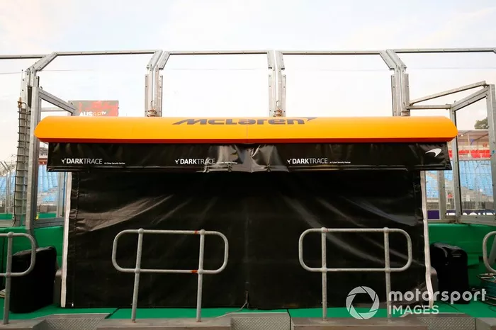 McLaren pit wall 