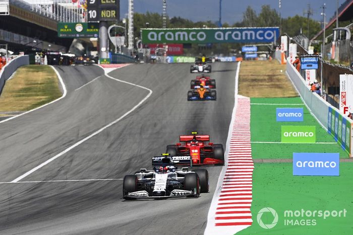 Pierre Gasly, AlphaTauri AT01, Charles Leclerc, Ferrari SF1000, Lando Norris, McLaren MCL35