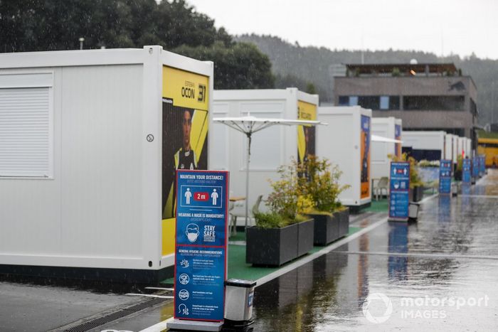 Fuerte lluvia en el Red Bull Ring