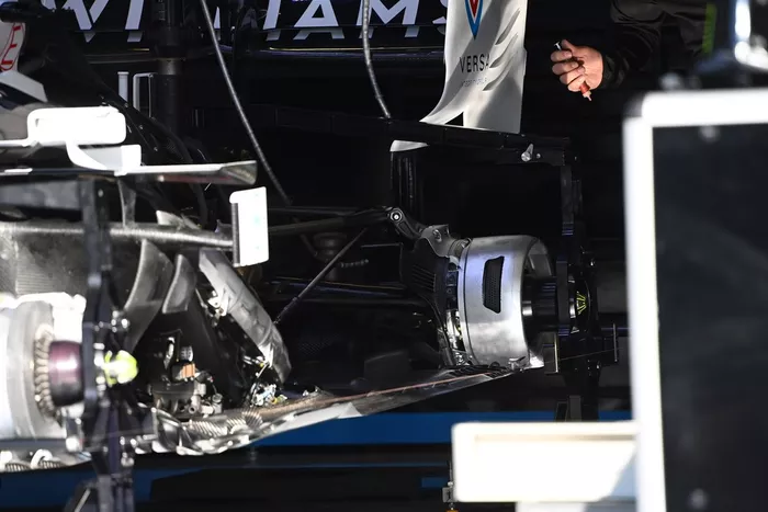 Williams FW43 rear brake detail