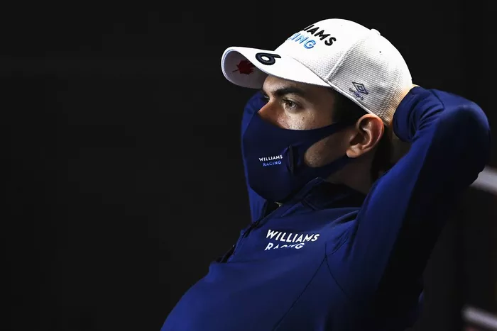 Nicholas Latifi, Williams en la conferencia de prensa