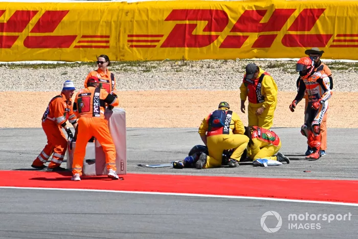 Accidente de Marc Márquez, Repsol Honda Team, Miguel Oliveira, RNF MotoGP Racing