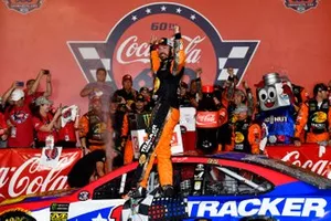 Race Winner Martin Truex Jr., Joe Gibbs Racing, Toyota Camry Bass Pro Shops / TRACKER ATVs & Boats / USO
