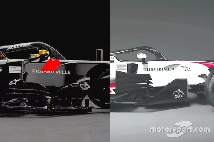 Haas VF-19 - Haas VF-18 sidepod kanatları