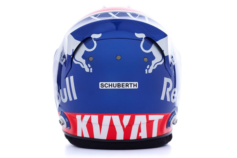 El casco de Daniil Kvyat, Scuderia Toro Rosso