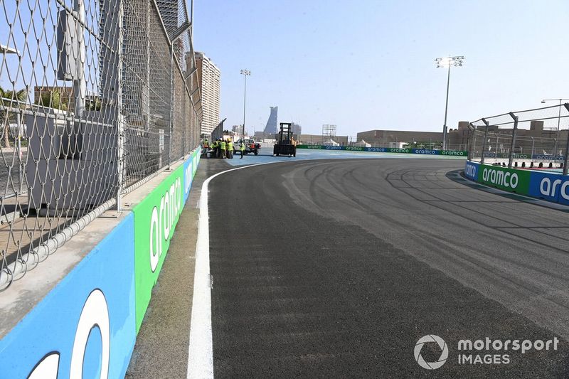 Jeddah Street Circuit last corner detail