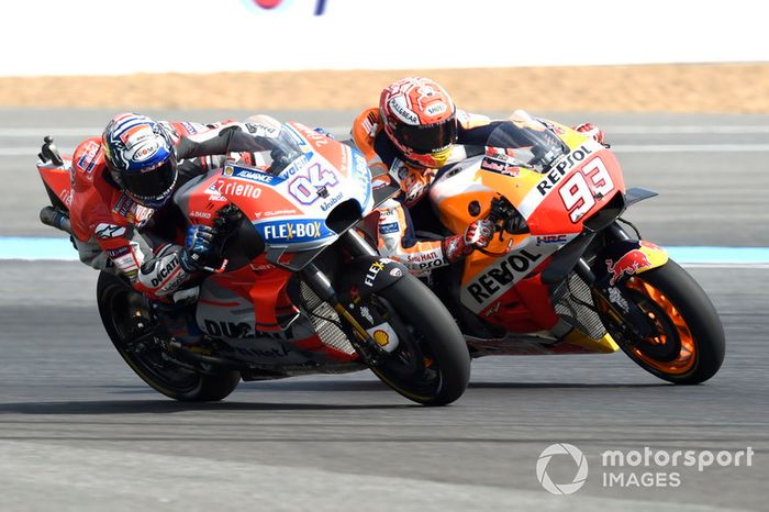 Andrea Dovizioso, Ducati Team, Marc Marquez, Repsol Honda Team