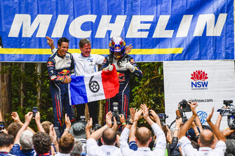 Les Champions WRC 2018 Sébastien Ogier, Julien Ingrassia, Ford Fiesta WRC, M-Sport Ford, avec Malcolm Wilson