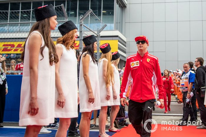 Kimi Raikkonen, Ferrari en el desfile de pilotos