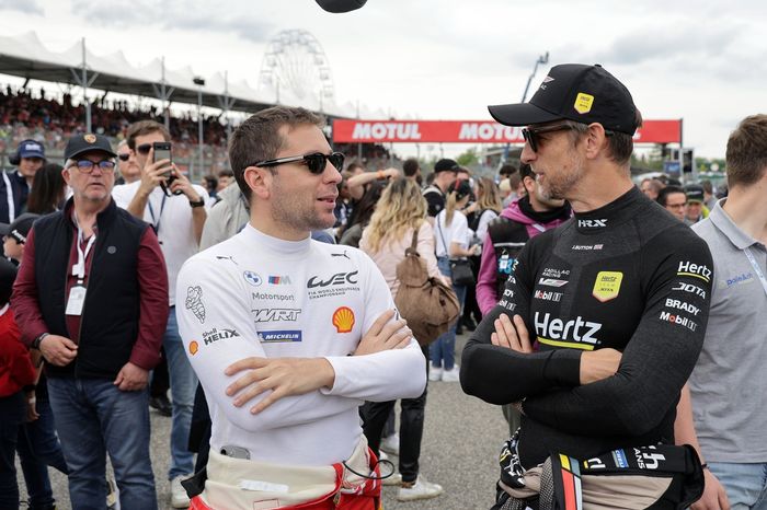 #20 BMW M Team WRT BMW M Hybrid V8: Robin Frijns, #38 Cadillac Hertz Team Jota Cadillac V-Series.R: Jenson Button