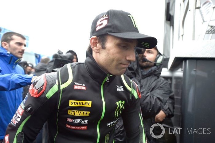Johann Zarco, Monster Yamaha Tech 3 saliendo de la reunión de seguridad