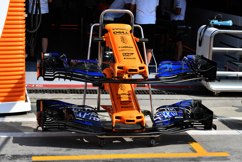 Morro y alerones delanteros del McLaren MCL33