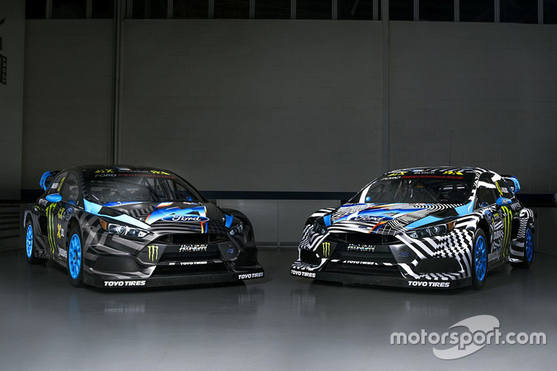 Farbdesigns von Andreas Bakkerud und Ken Block, Hoonigan Racing Division, Ford