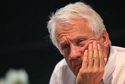 Charlie Whiting, FIA Delegate at a FIA Press Conference