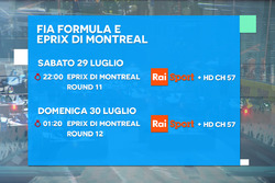 ePrix di Montréal, la locandina RAI