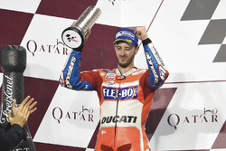 Podium : le deuxième, Andrea Dovizioso, Ducati Team
