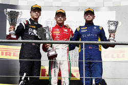 Podium: winner Charles Leclerc, PREMA Racing, second place Artem Markelov, RUSSIAN TIME, third place Oliver Rowland, DAMS
