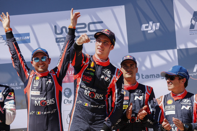 Winners Thierry Neuville, Nicolas Gilsoul, Hyundai i20 Coupe WRC, Hyundai Motorsport