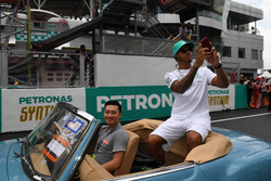 Lewis Hamilton, Mercedes AMG F1 on the drivers parade