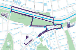 Mappa del tracciato di Santiago