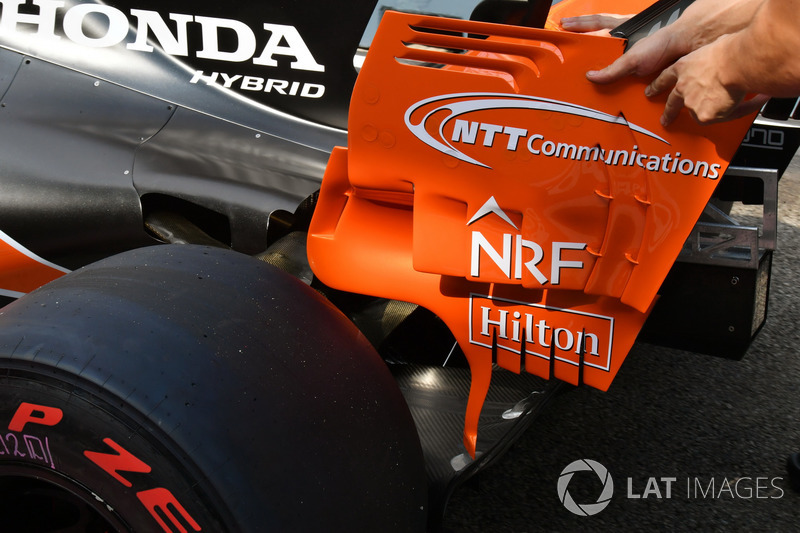 Aileron arrière de la McLaren MCL32