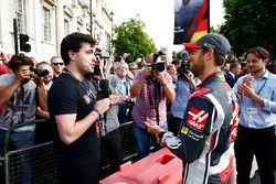 Romain Grosjean, Haas F1 Team, is interviewed