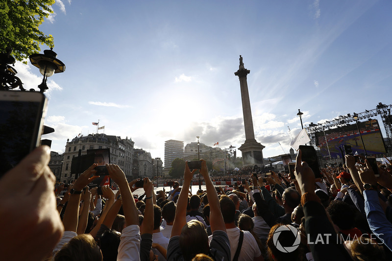 Fans gather for the entertainment