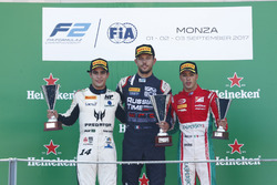 Podium: Sergio Sette Camara, MP Motorsport, Luca Ghiotto, RUSSIAN TIME, Antonio Fuoco, PREMA Powerteam