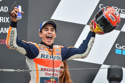 Podium : le vainqueur Marc Marquez, Repsol Honda Team