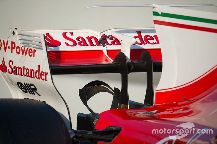 Ferrari SF70H rear wing and monkey seat detail