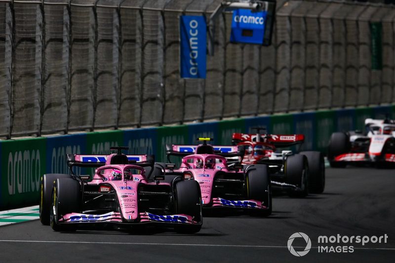 Fernando Alonso, Alpine A522, Esteban Ocon, Valtteri Bottas, Alfa Romeo C42