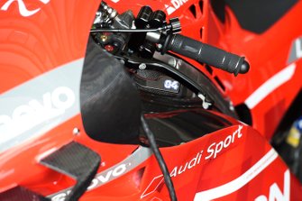 Achterrem van de motor van Andrea Dovizioso, Ducati Team