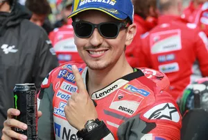 Le poleman Jorge Lorenzo, Ducati Team