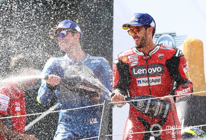 Podio: ganador Andrea Dovizioso, Ducati Team