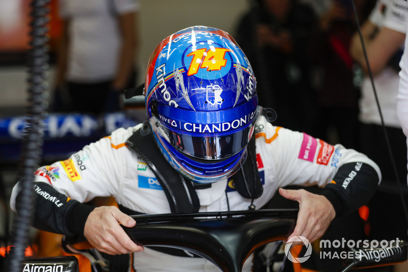 Fernando Alonso, McLaren en su asiento