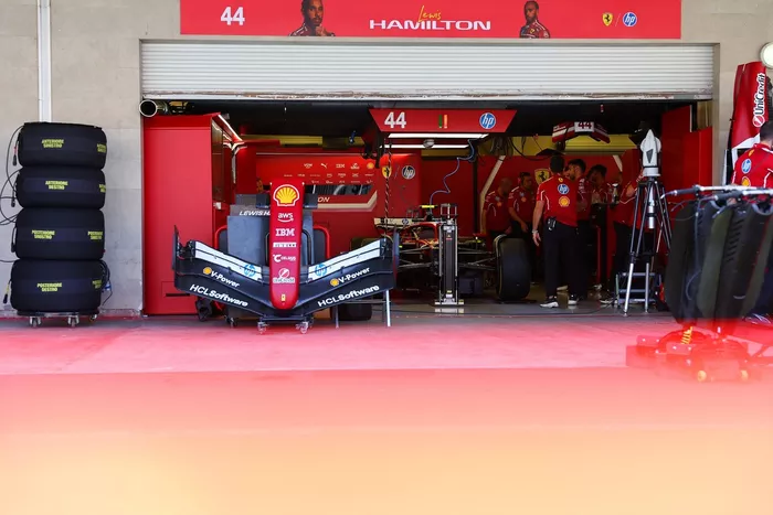 Ferrari pit area