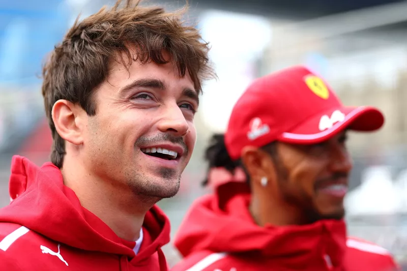 Charles Leclerc, Ferrari, Lewis Hamilton