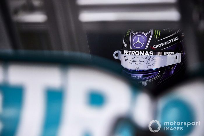 Casco de Lewis Hamilton, Mercedes