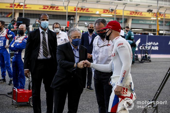 Jean Todt, Presidente de la FIA
y Nikita Mazepin, Haas F1