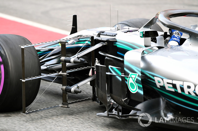 Valtteri Bottas, Mercedes-AMG F1 W09 and aero sensor