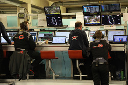 #10 Dragonspeed BR Engineering BR1: Henrik Hedman, Ben Hanley, Renger Van der Zande pit gantry