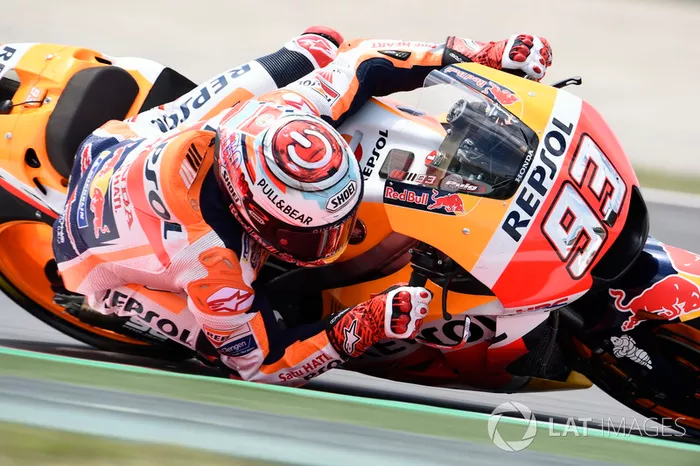 Marc Marquez, Repsol Honda Team, codo al suelo