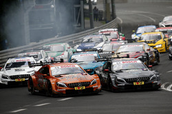 Start action, Lucas Auer, Mercedes-AMG Team HWA, Mercedes-AMG C63 DTM, Daniel Juncadella, Mercedes-AMG Team HWA, Mercedes-AMG C63 DTM