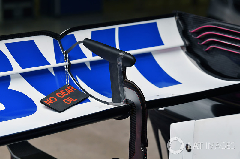 Force India VJM11 rear wing detail