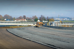 Travaux d'aménagement des virages Porsche